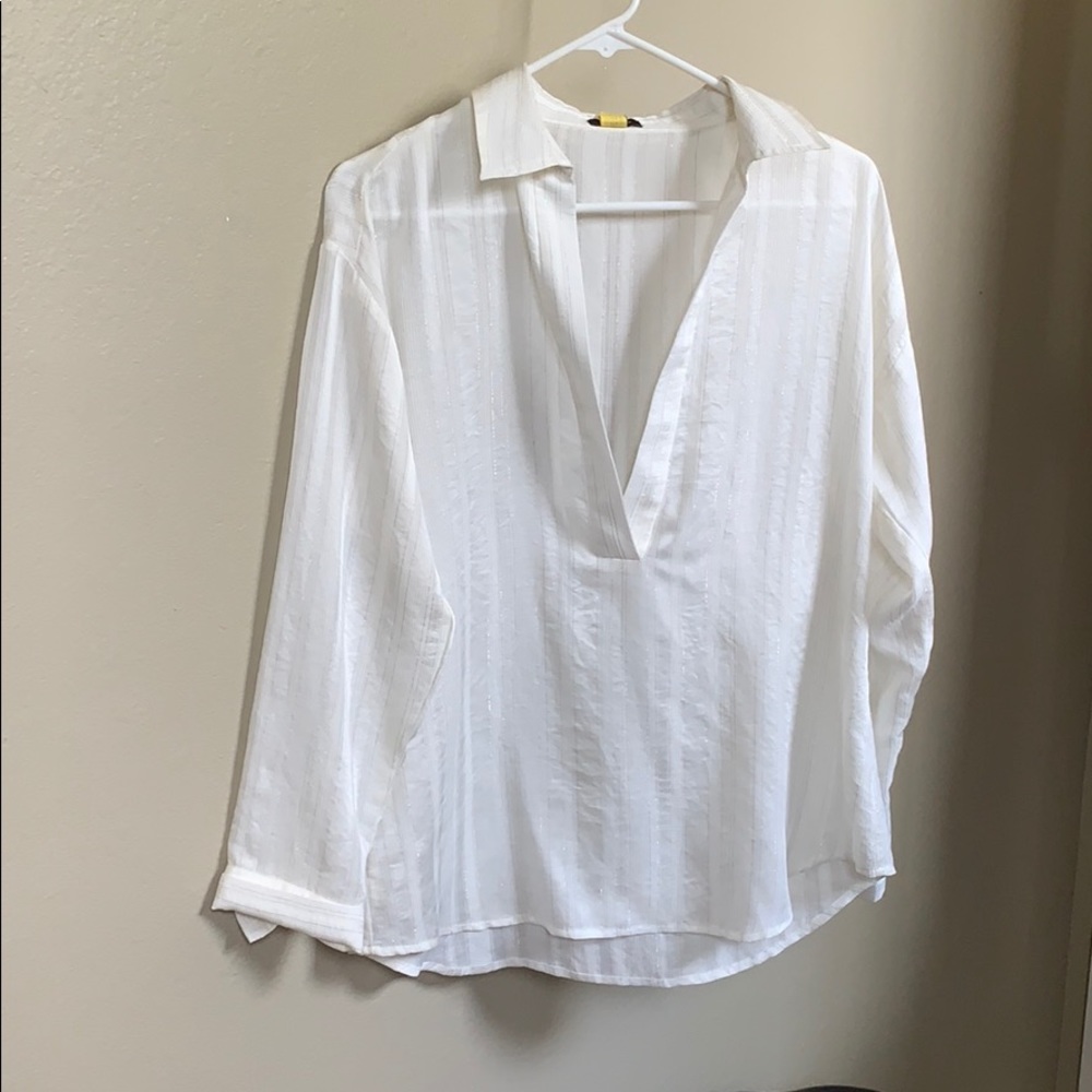 Small White blouse Ann Taylor